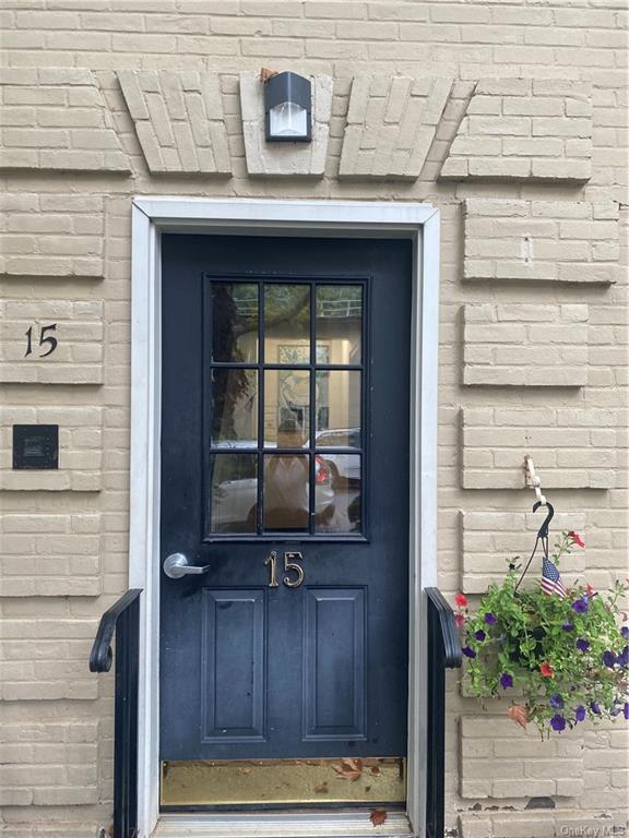 a view of a door of the house