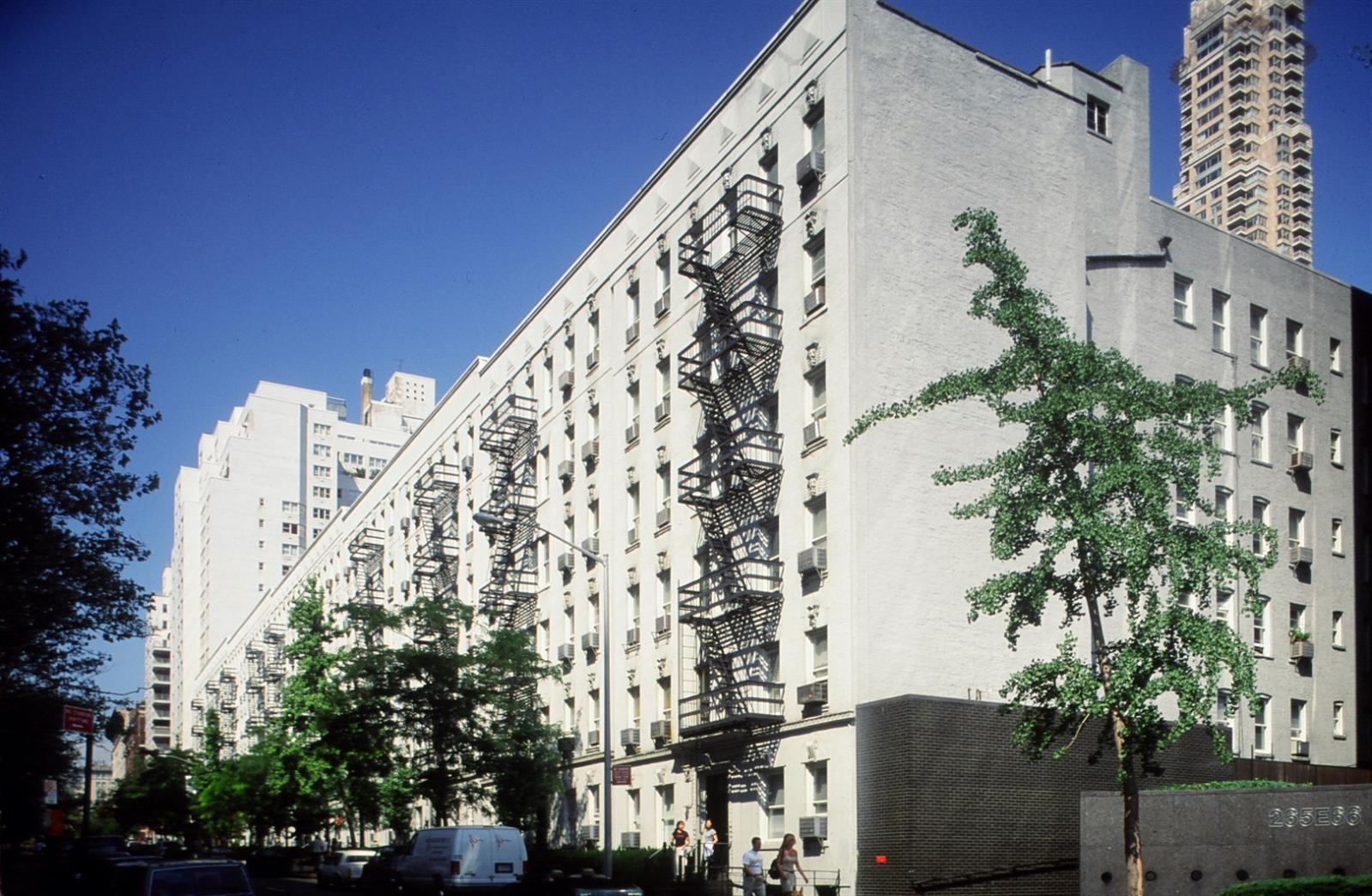 a city view with tall buildings