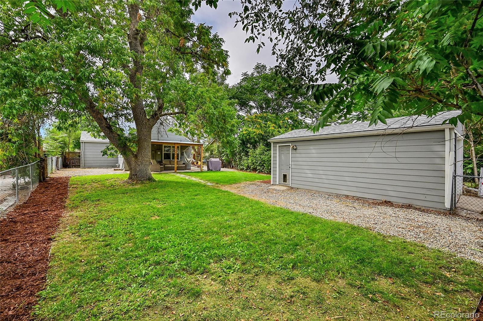 a view of house with backyard