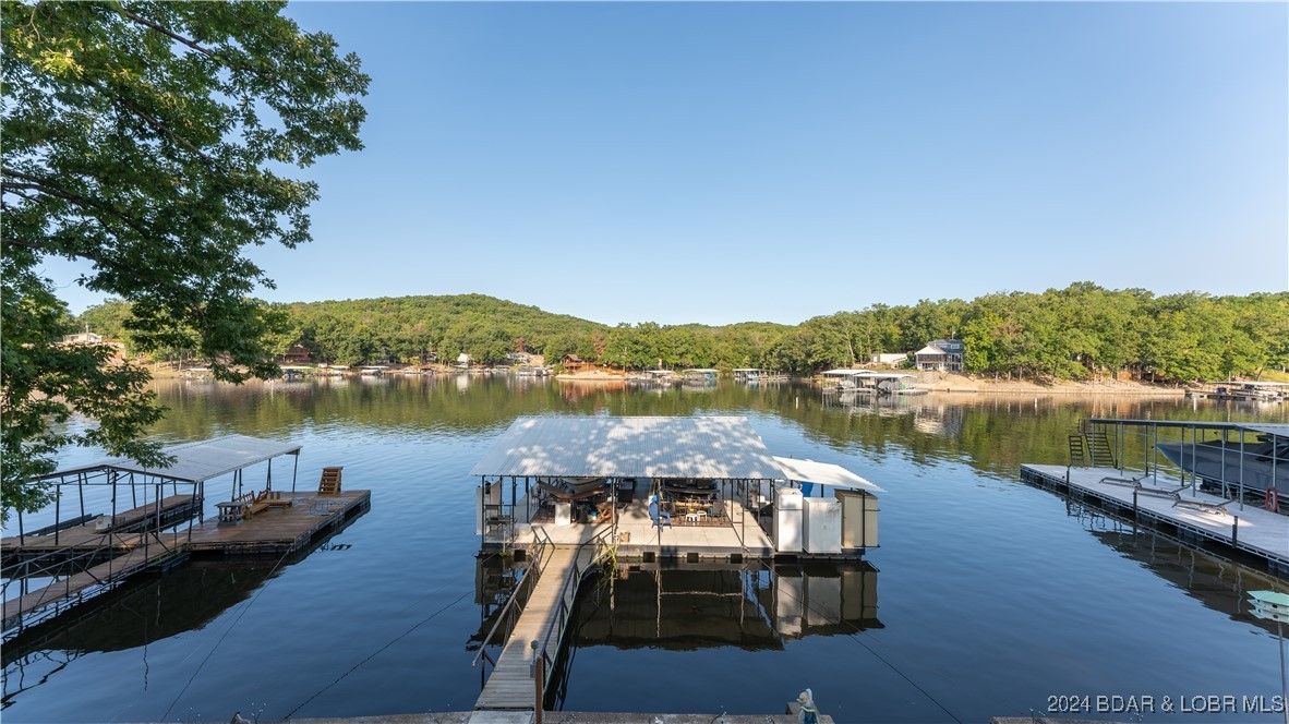 view of dock from deck