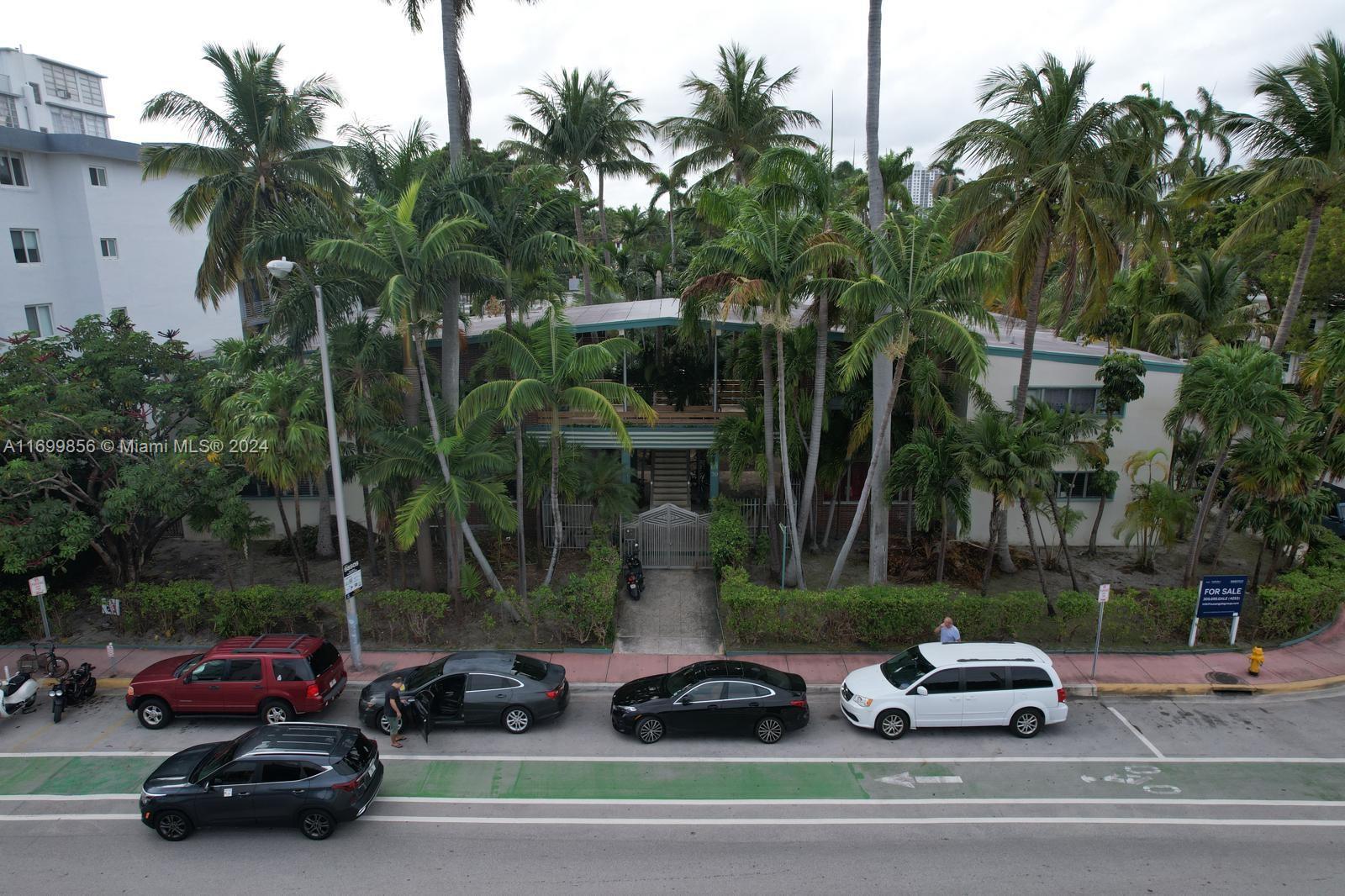 a car parked on the side of a street