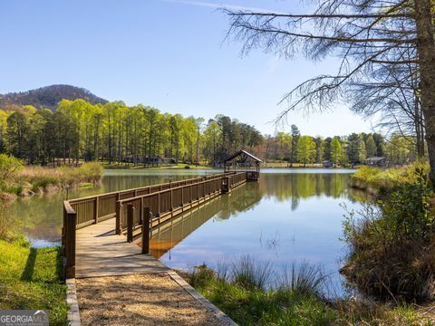 a view of a lake with a outdoor space