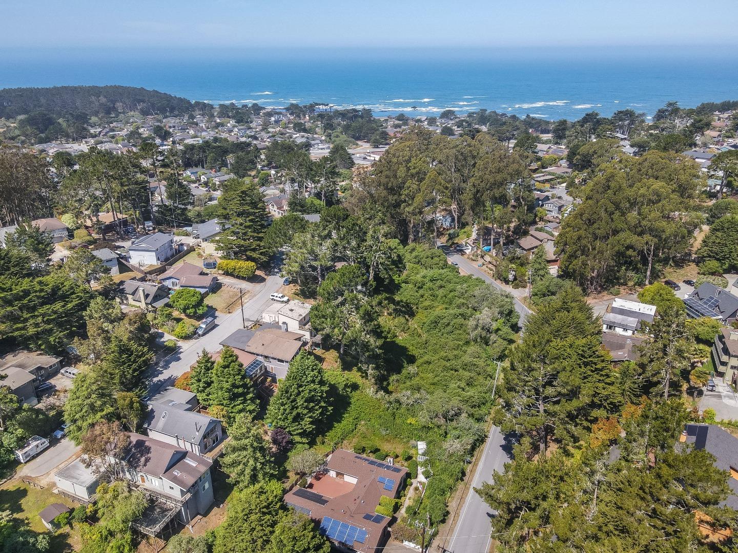 an aerial view of multiple house