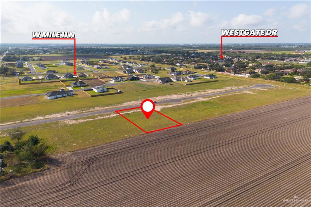 Aerial View of .54 Acre Lot