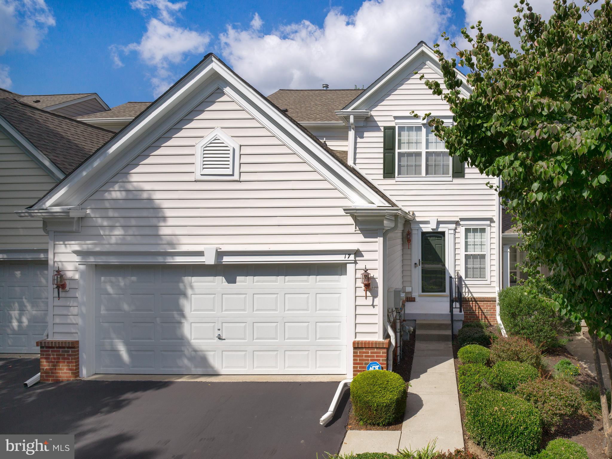 a view of a house with a garage