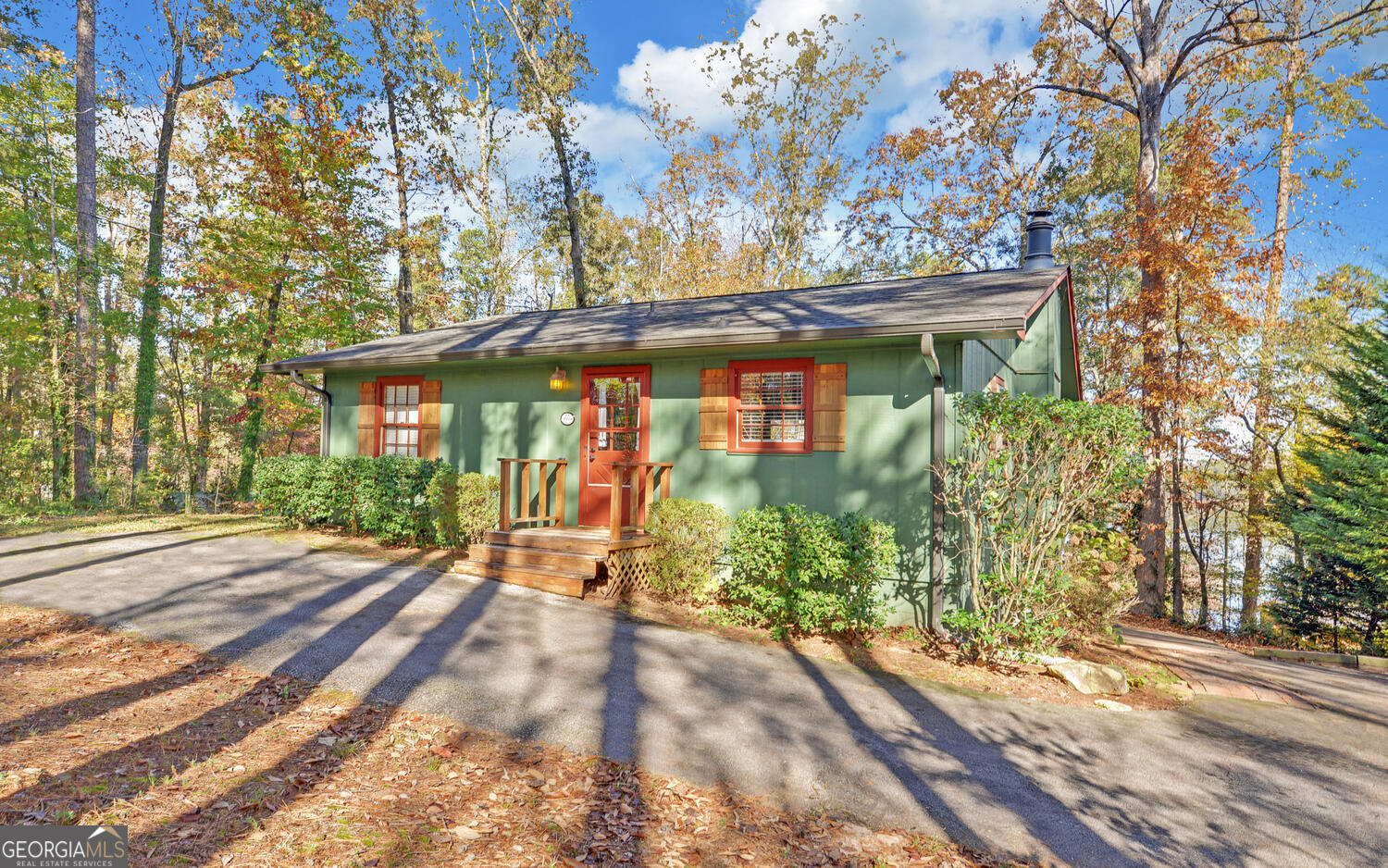 front view of a house with a porch