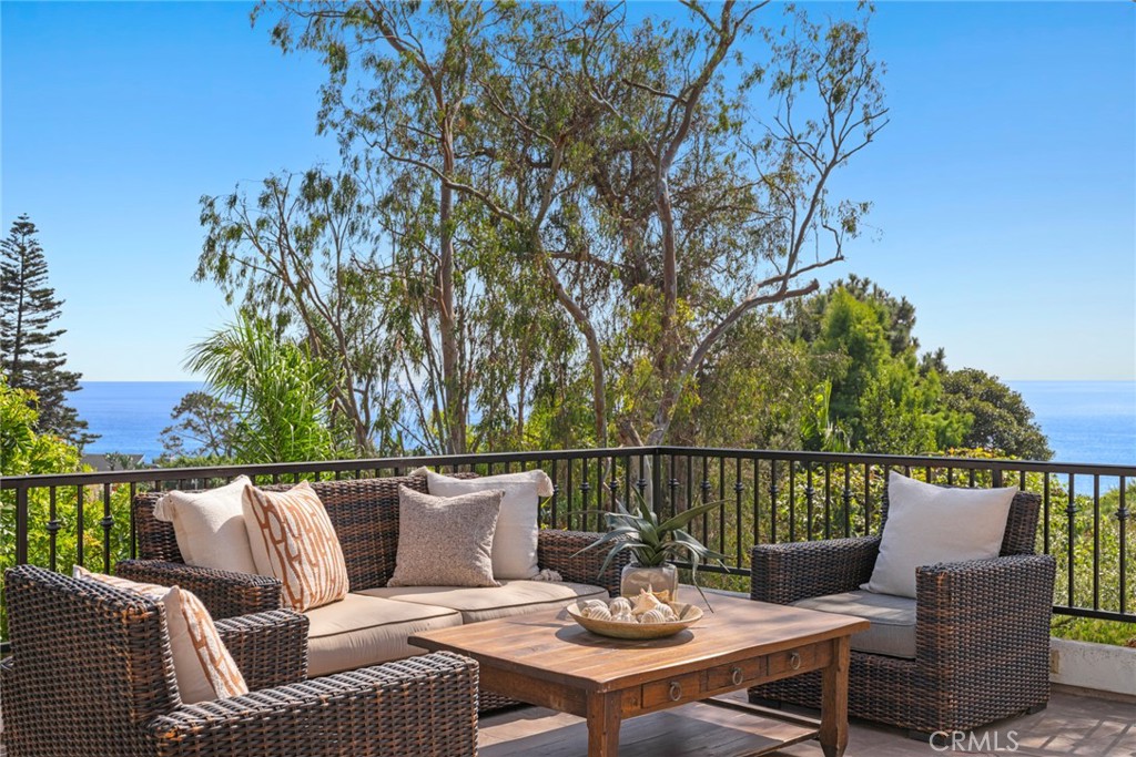 a view of a patio on the roof deck