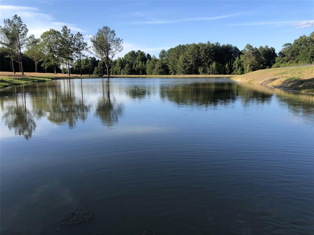 a view of a lake with houses