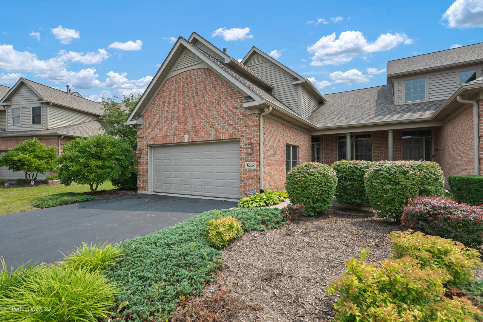 a house view with a outdoor space