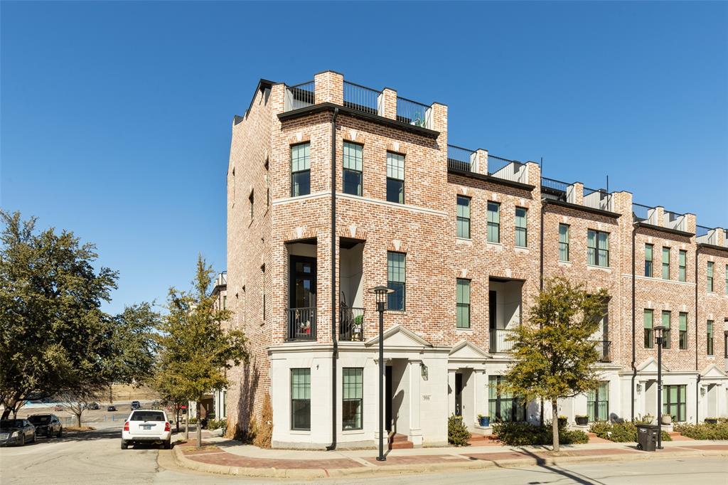 a view of a building with a street