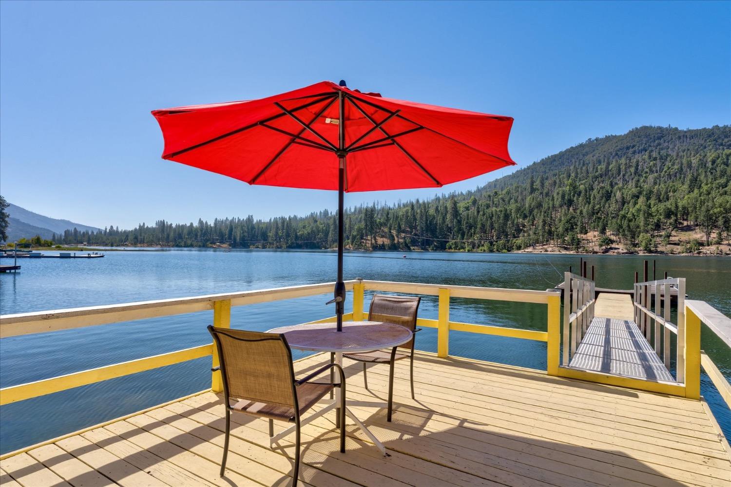 a view of pool with outdoor seating