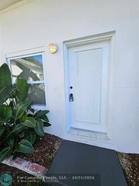 a bathroom with a window