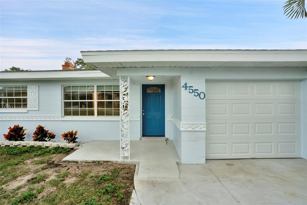 a view of front door of a house