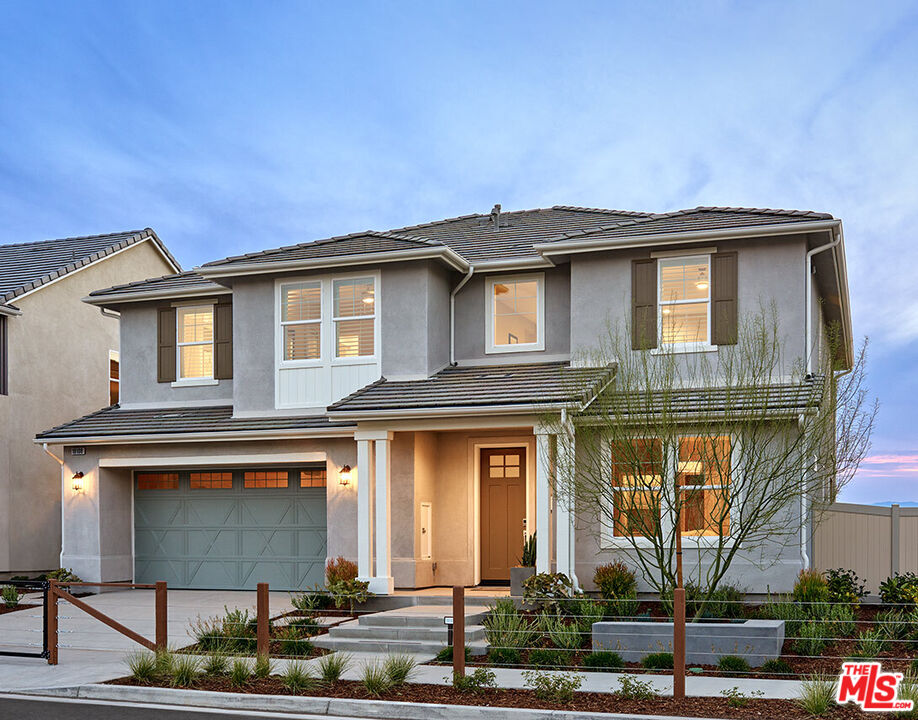 a front view of a house