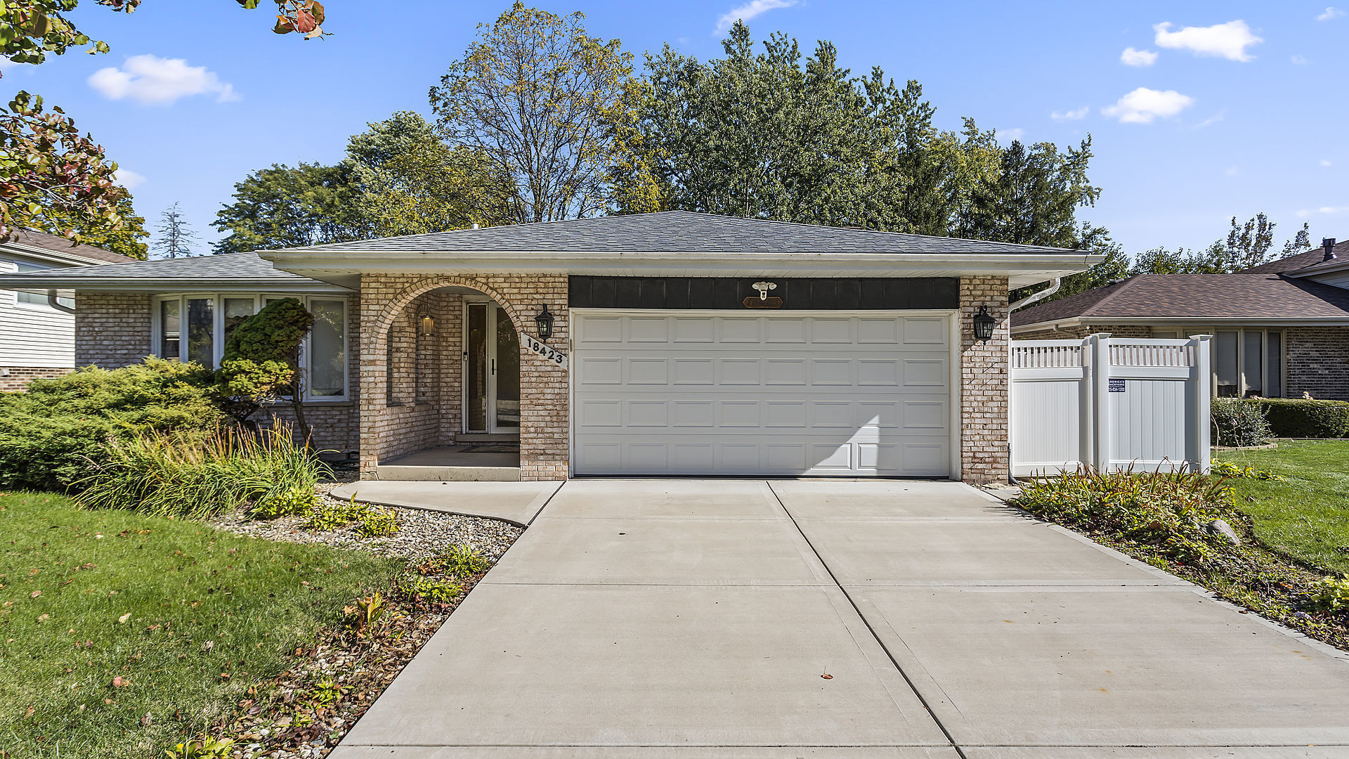 front view of house with a yard