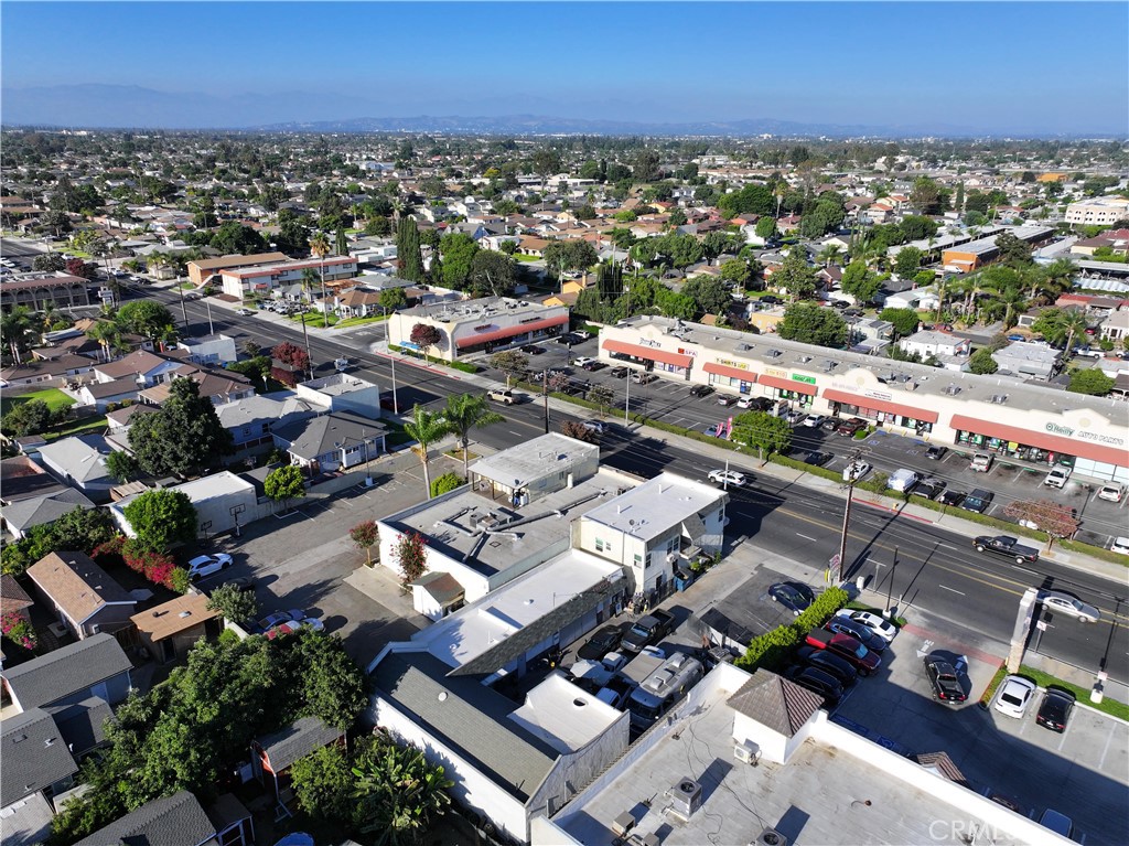 an aerial view of a city