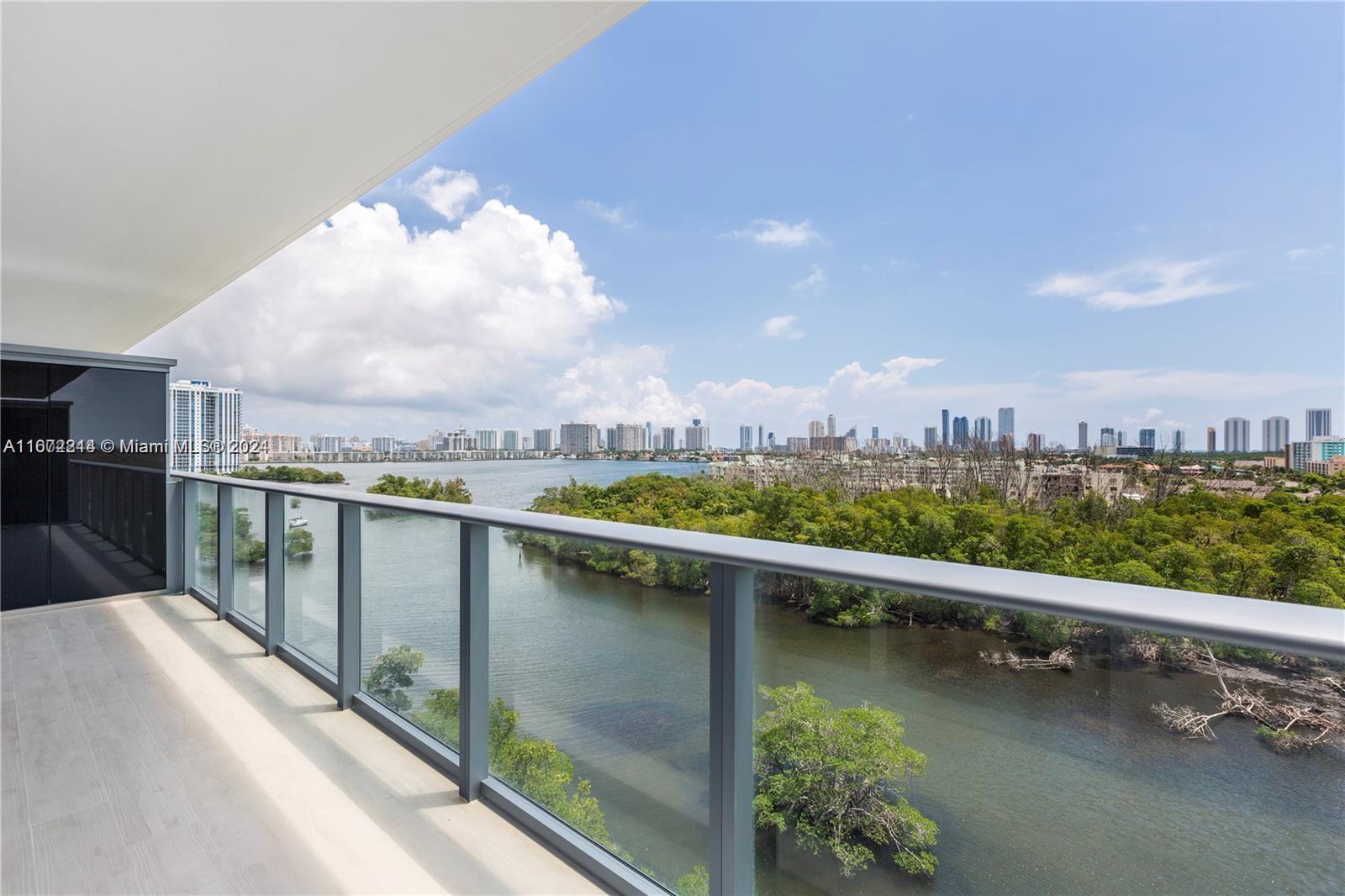 a view of balcony with city view