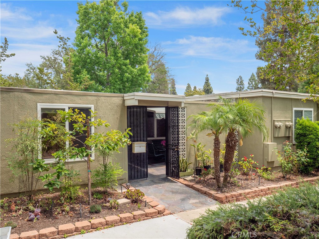 Gated entrance to home