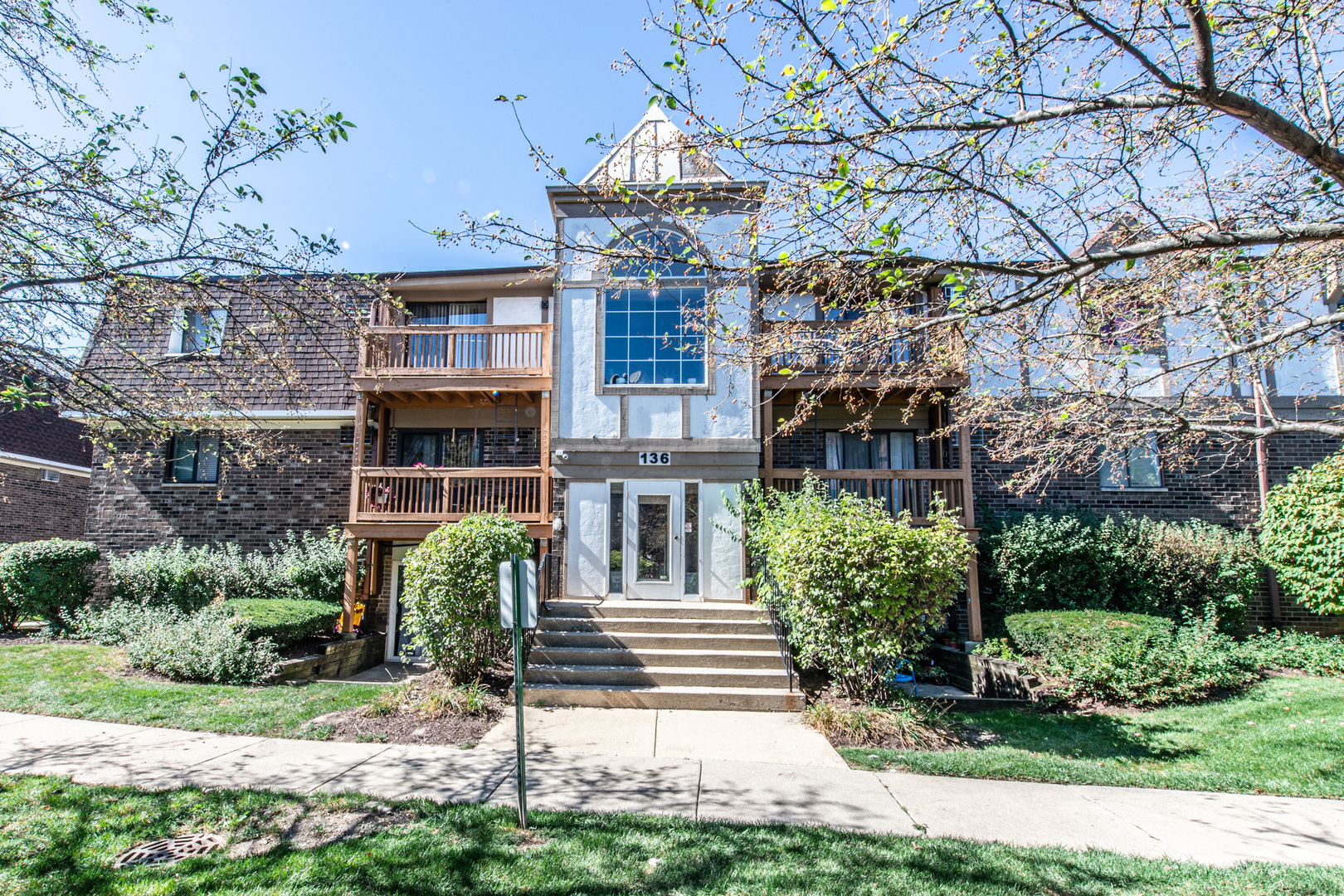 a front view of a house