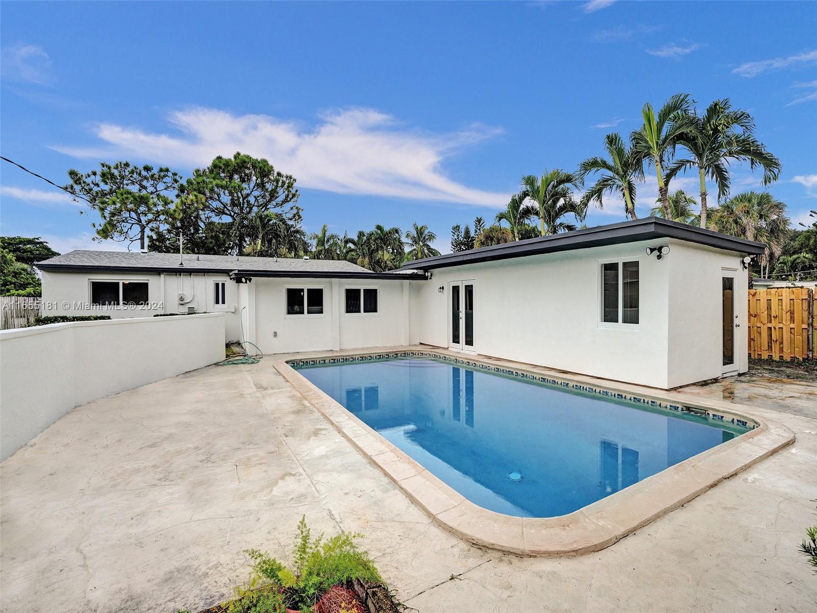 a view of a house with pool