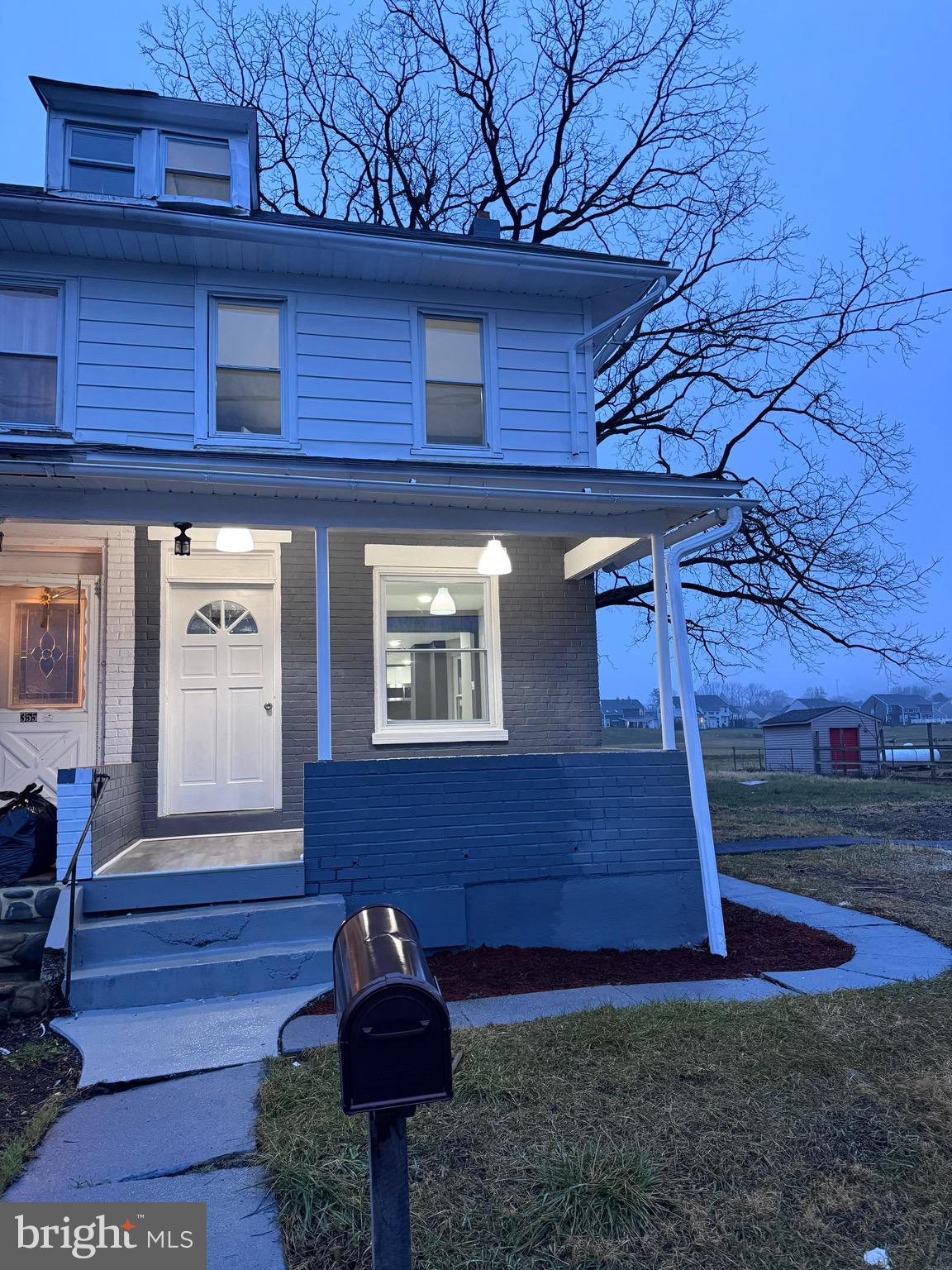 a view of a house with a patio