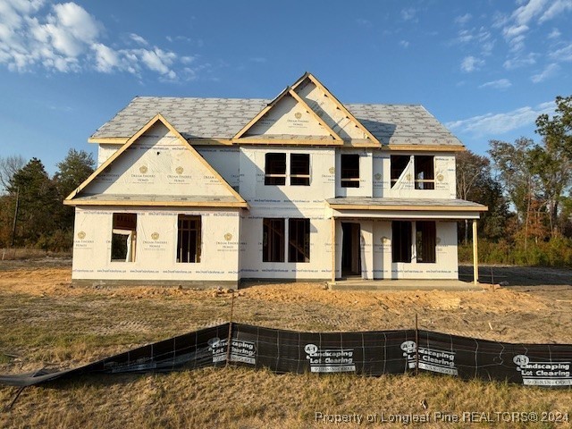 a front view of a house with windows