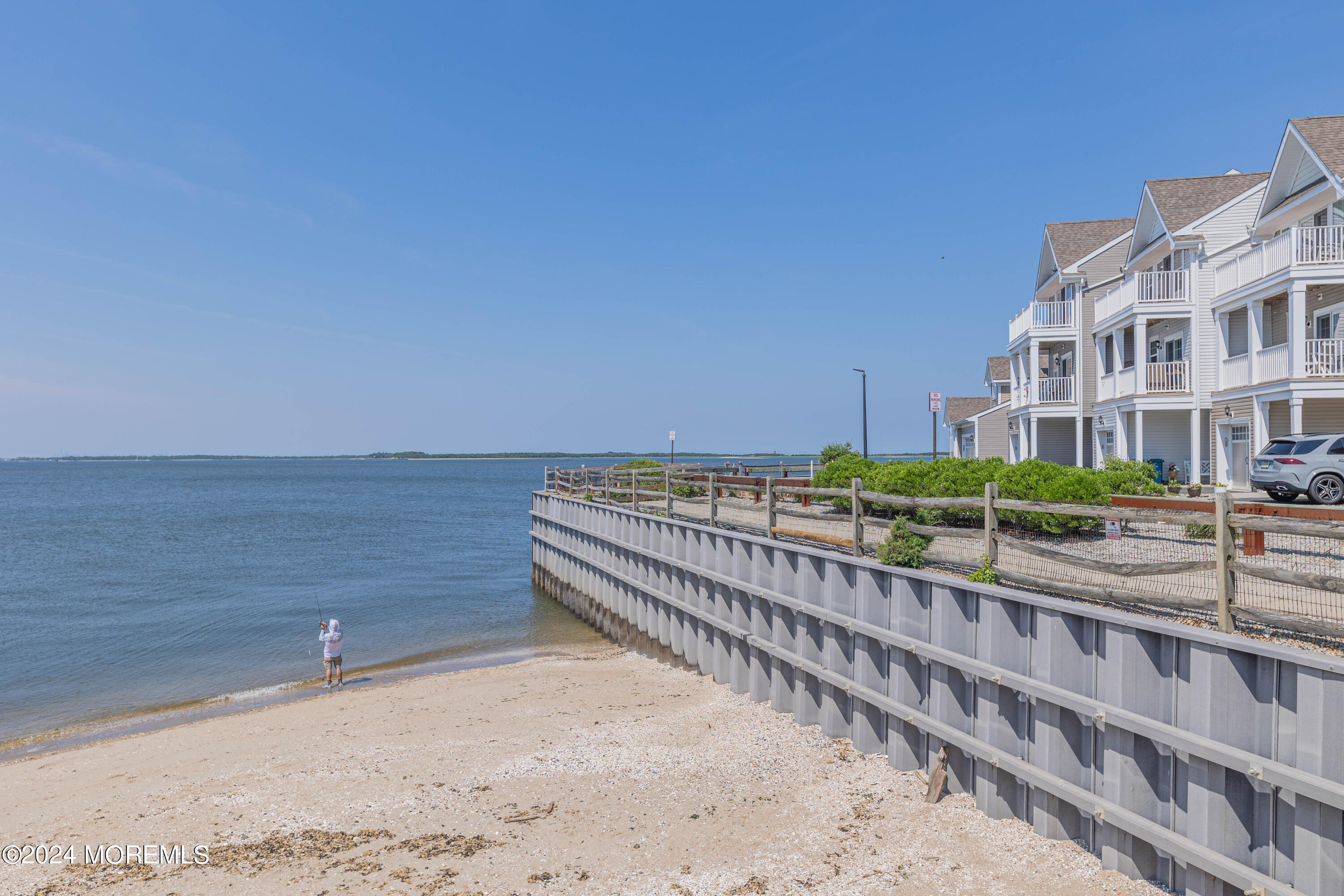 a view of building with ocean view