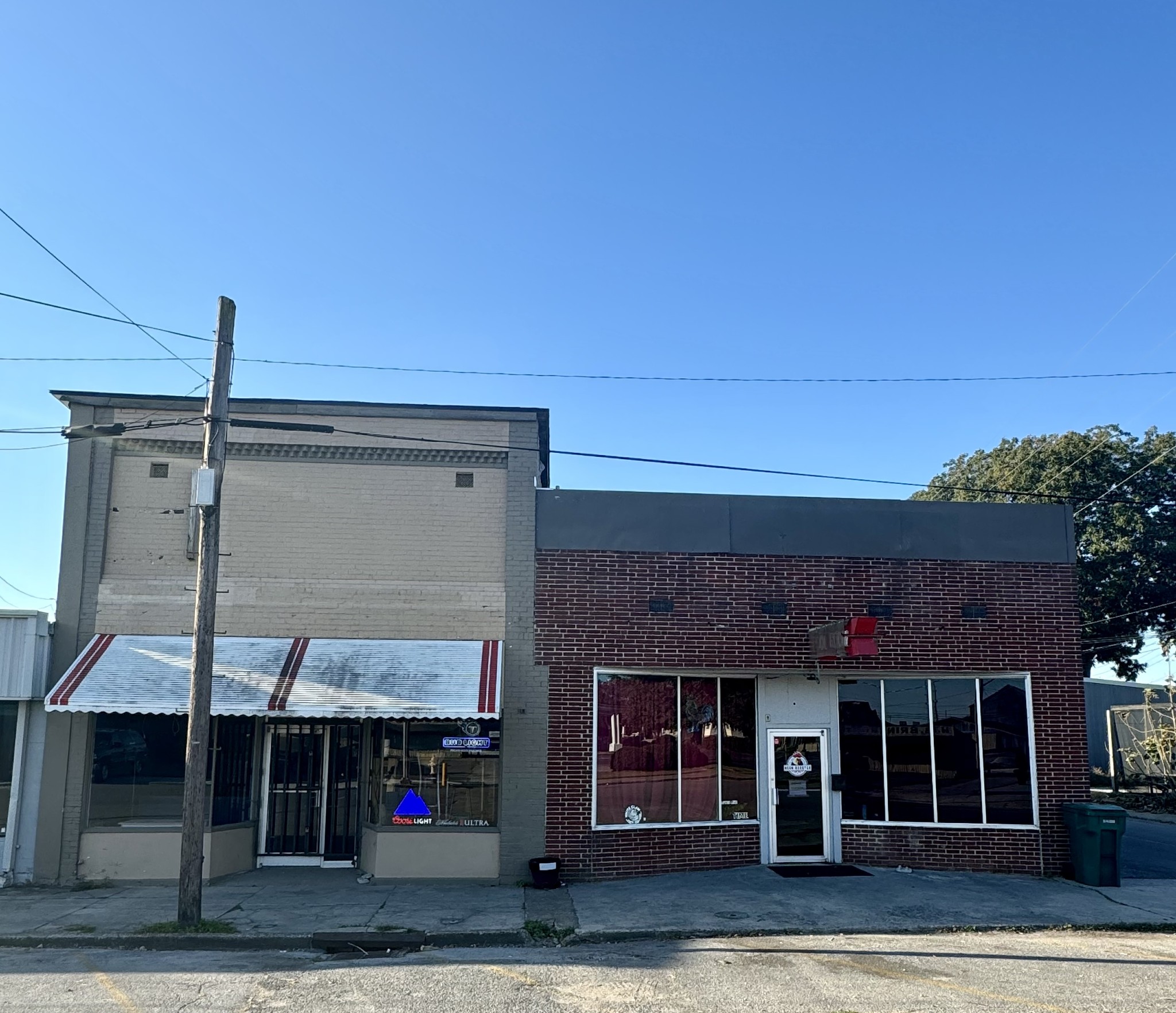 a front view of a building with entryway