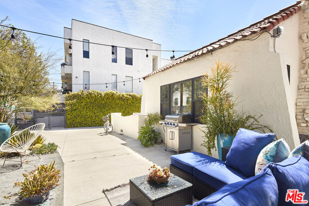 a view of a couches and a couches in a patio