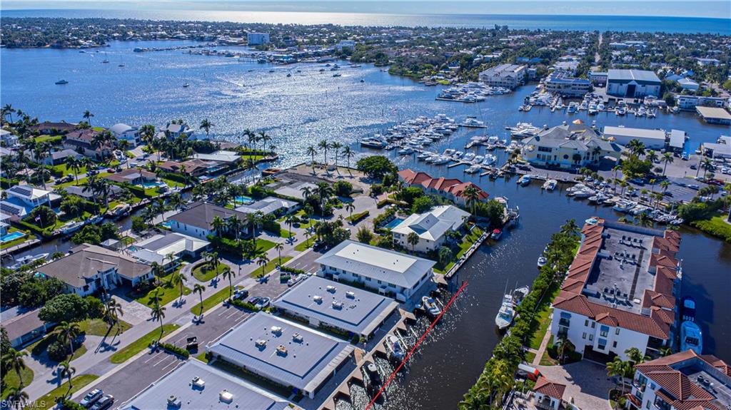 an aerial view of a city