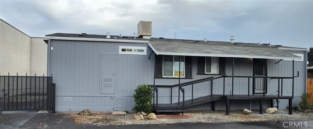 a view of a house with a balcony