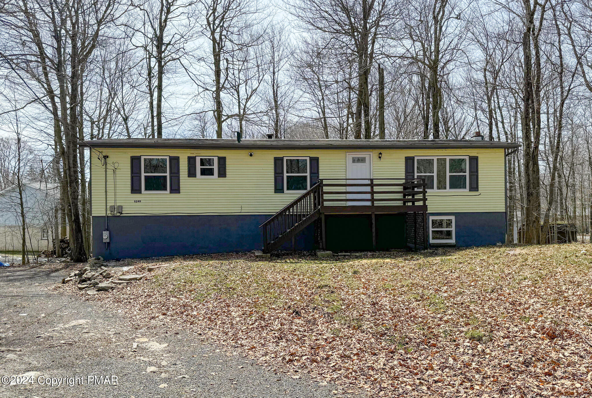 front view of house with a yard