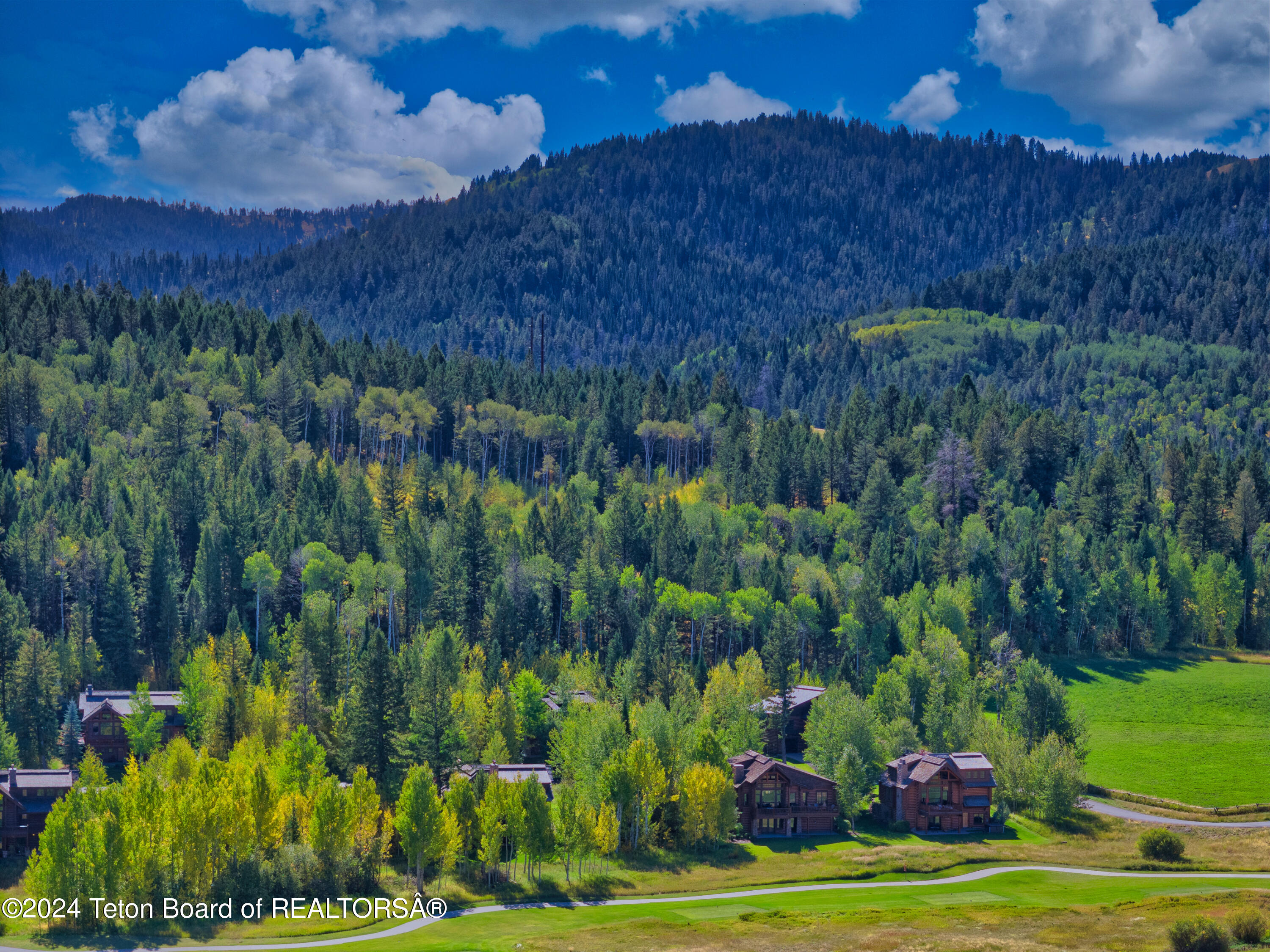 Aerial View with Targhee National Forest