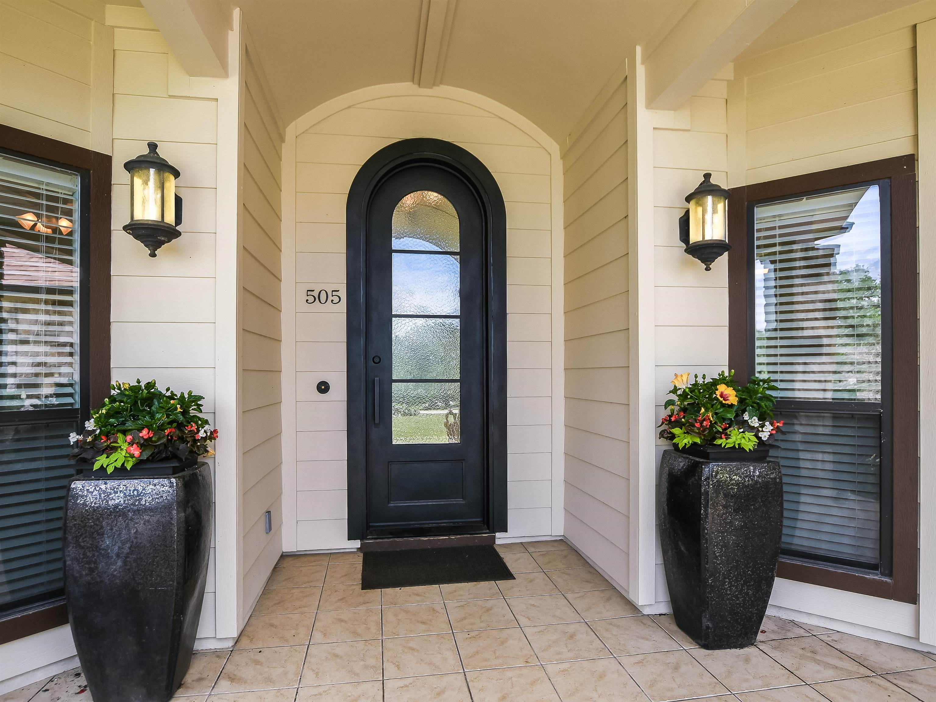 a view of a entryway door of the house