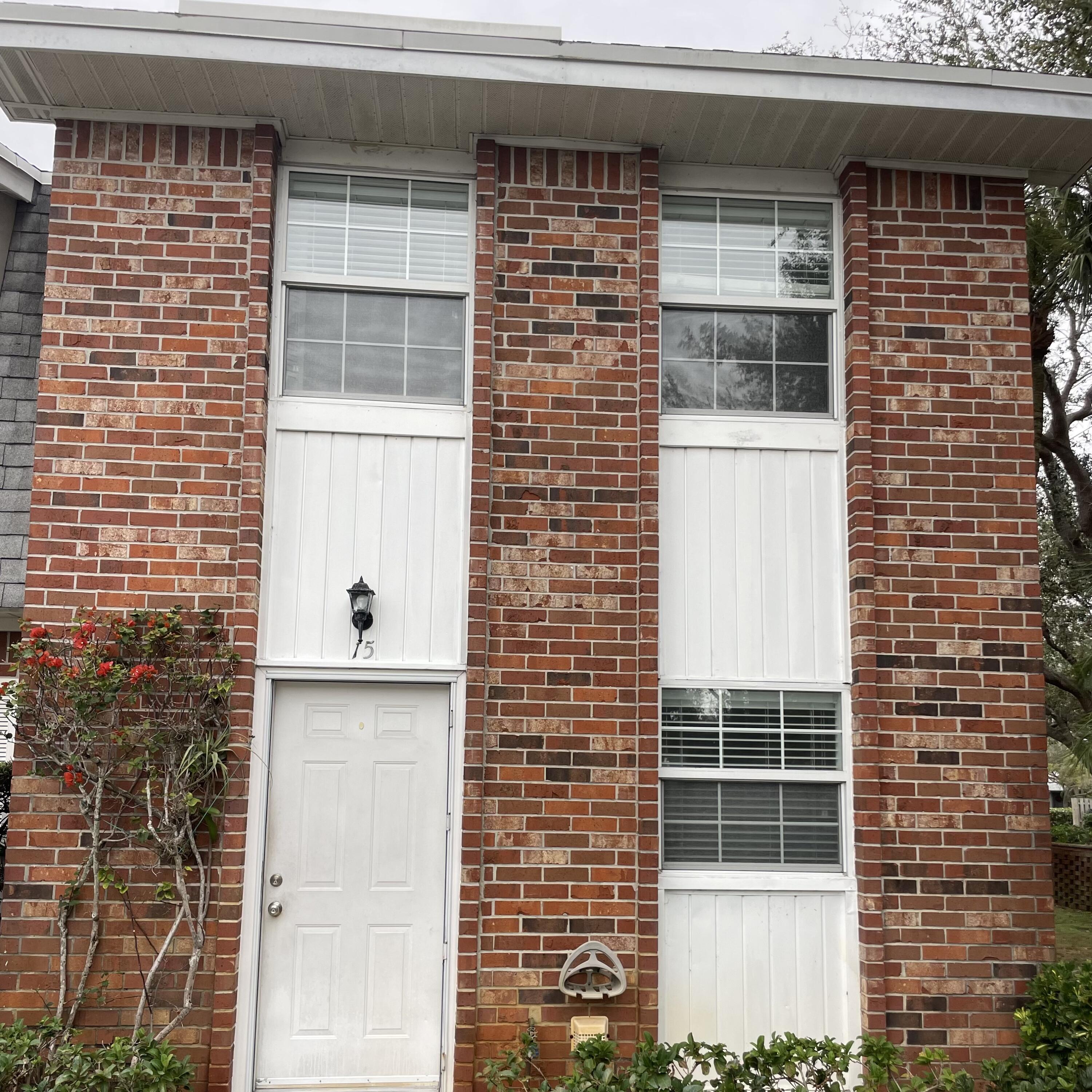 a view of front door of house