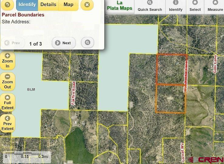 The lighter orange is the lot with an irrigation creek running through it.