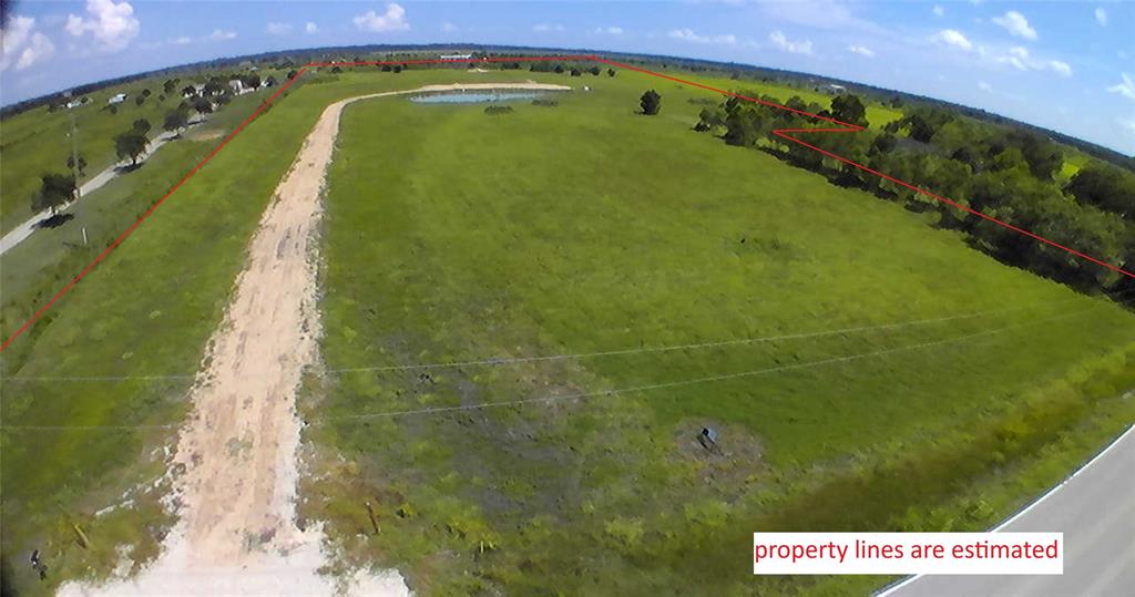 Aerial view of the property