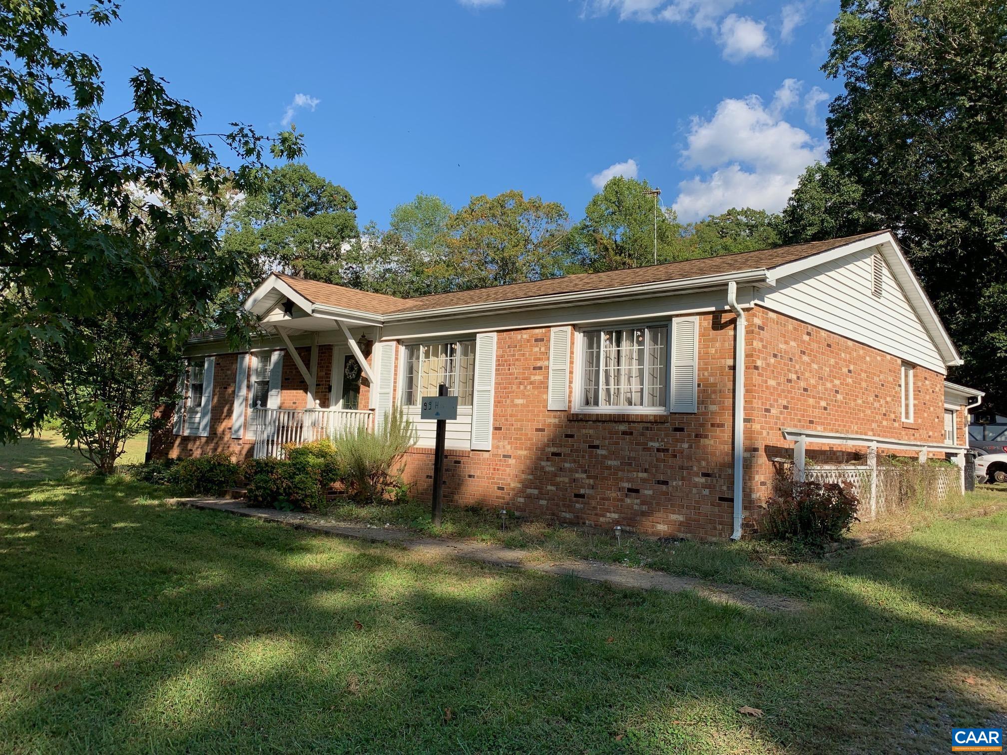 front view of house with a yard