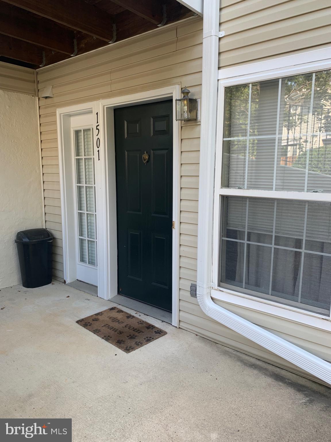 a view of front door of house