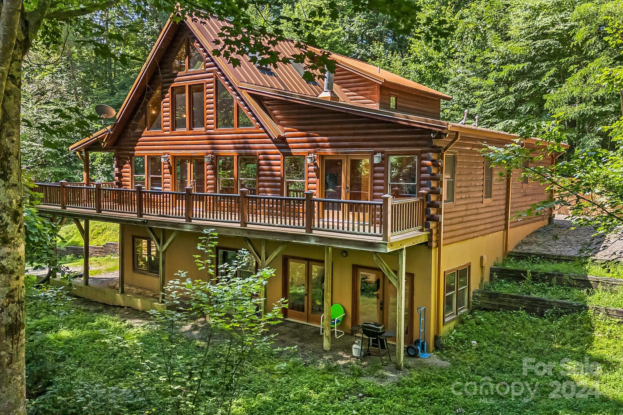 a aerial view of a house with balcony