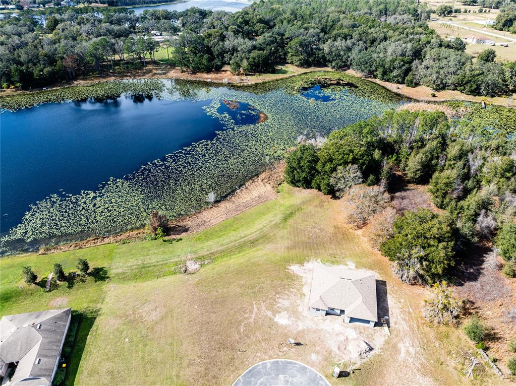 a view of a lake with outdoor space