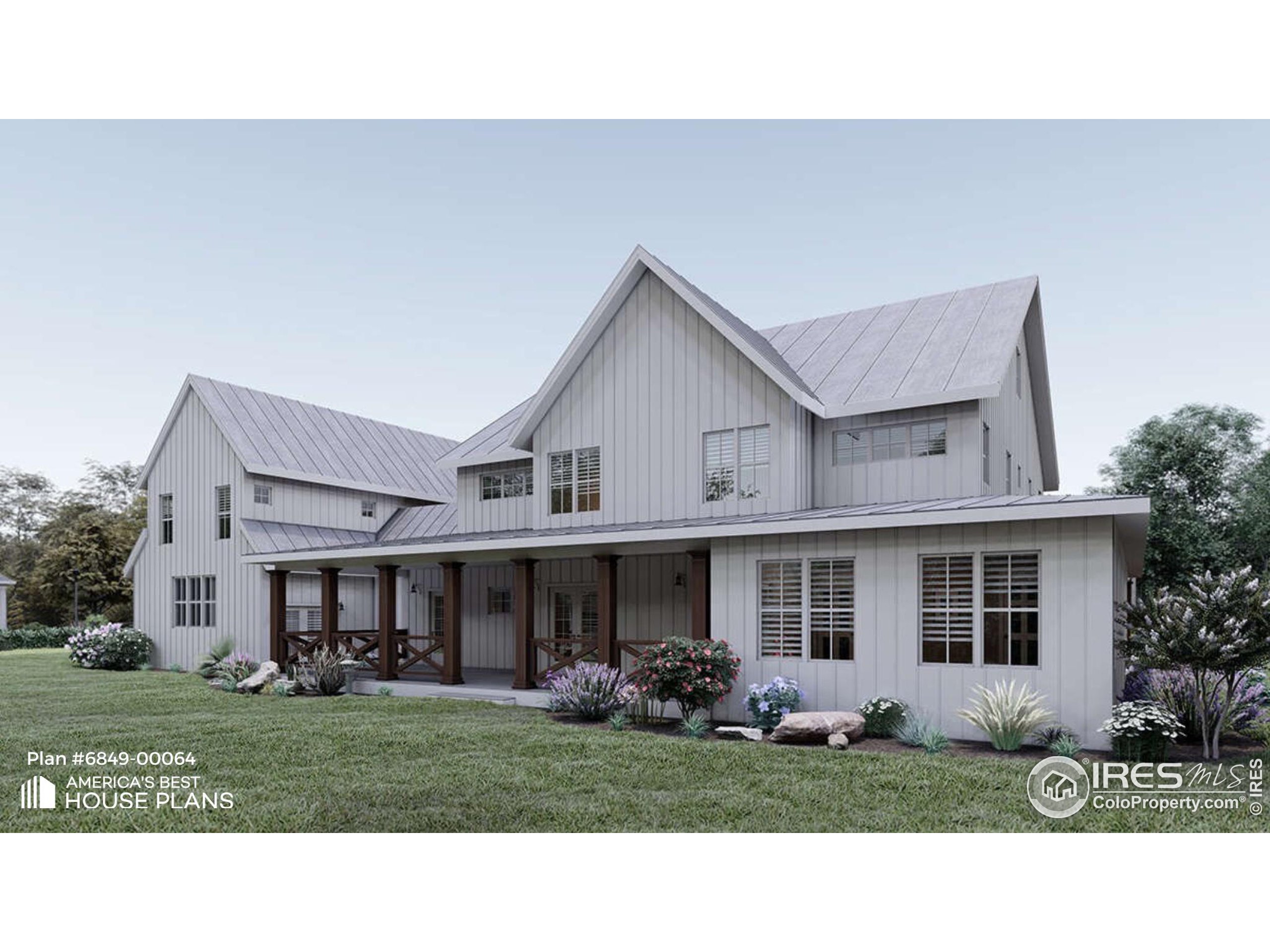 a front view of a house with a garden and porch