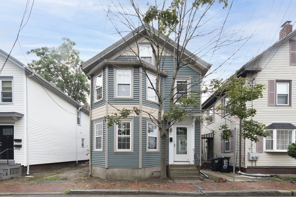 a front view of a house