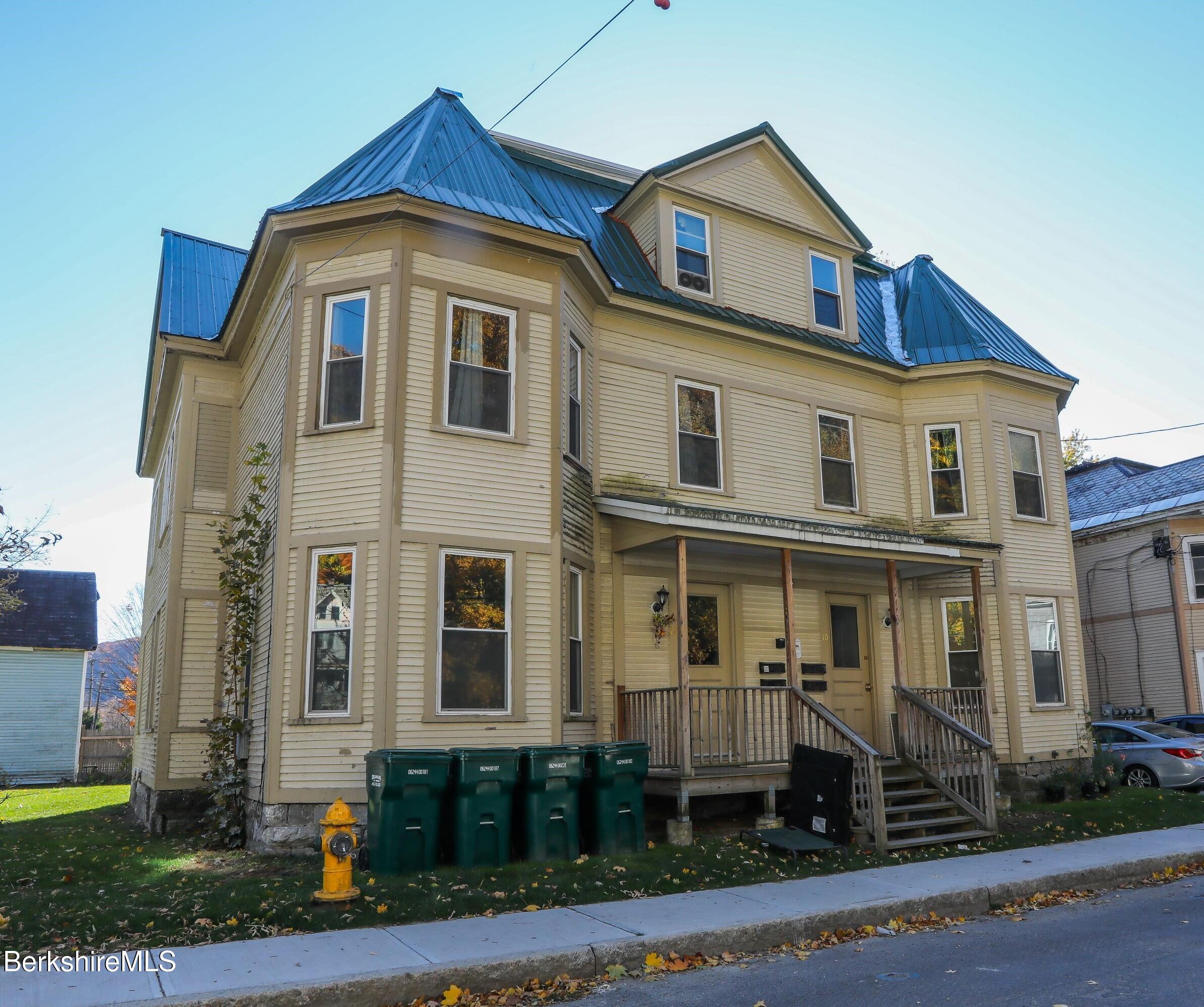 a front view of a house