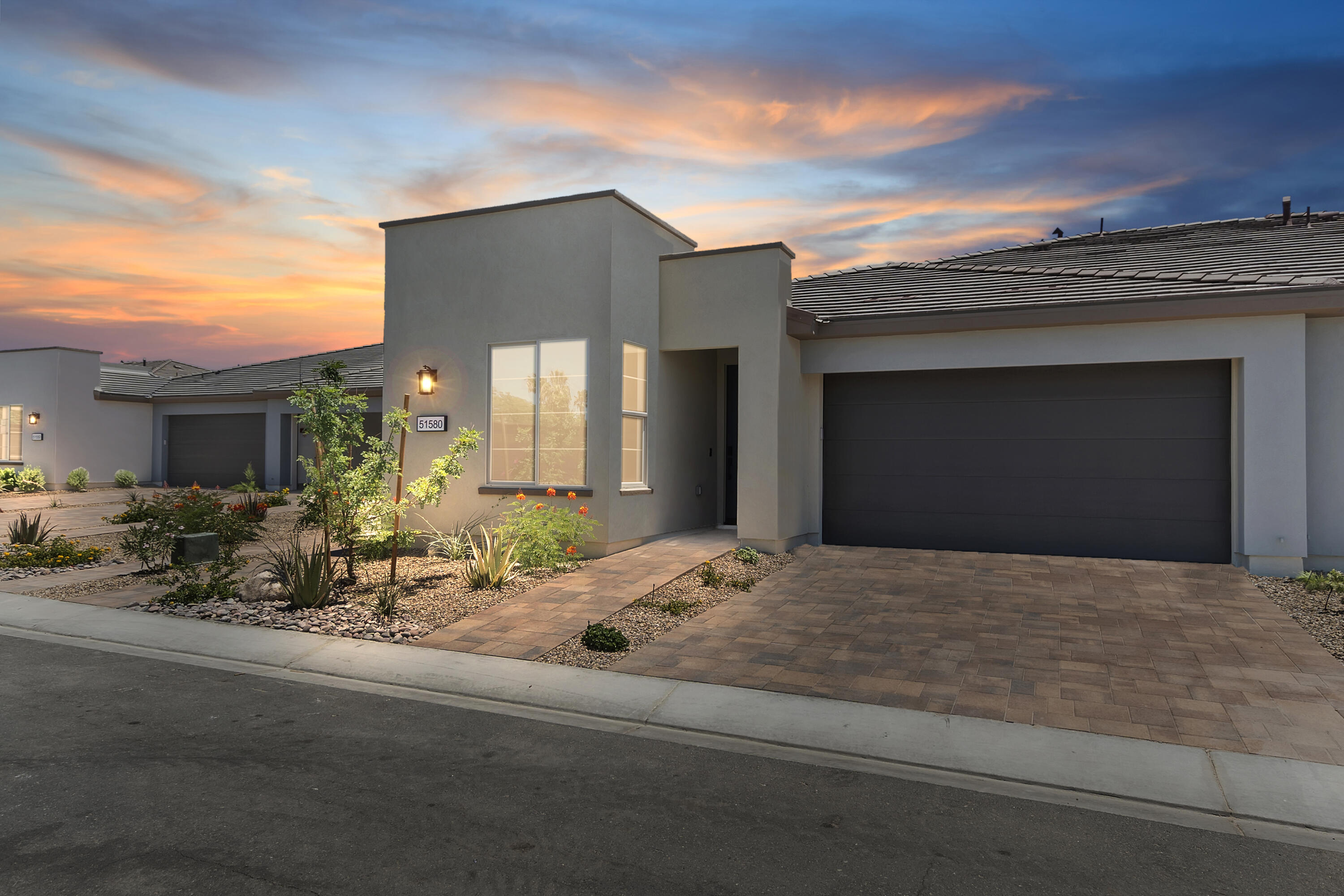 a view of a house with a patio