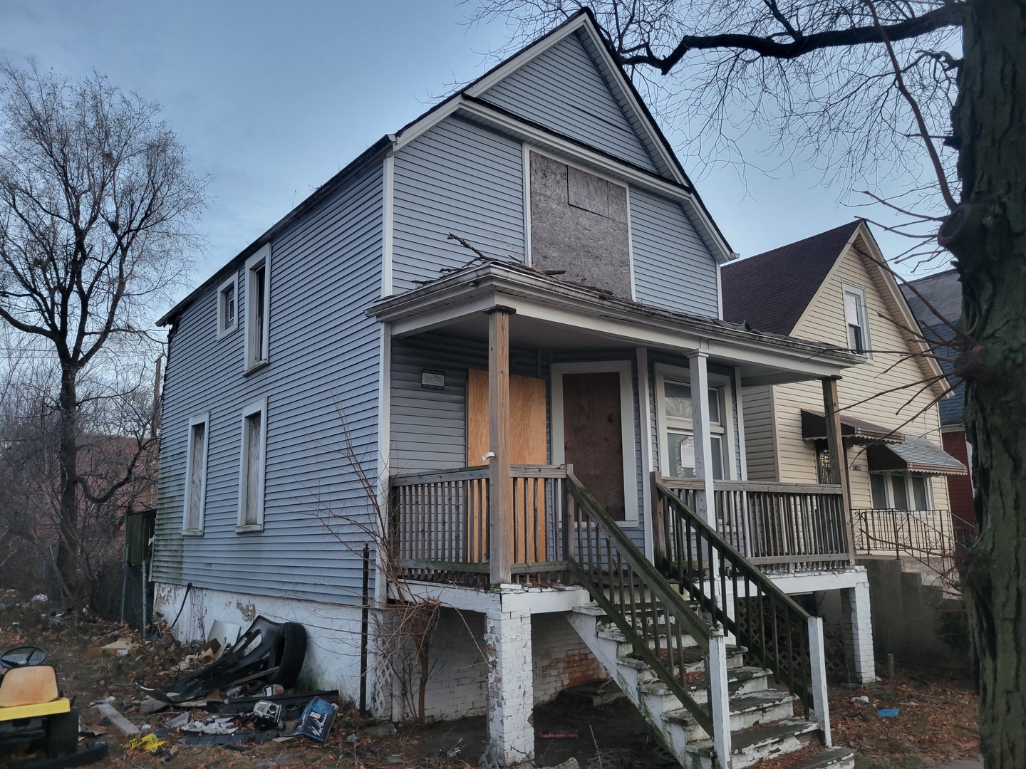 a front view of a house with balcony