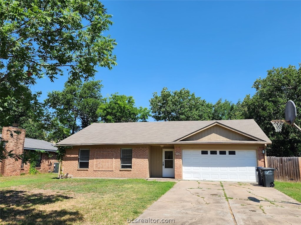 a house with trees in the background