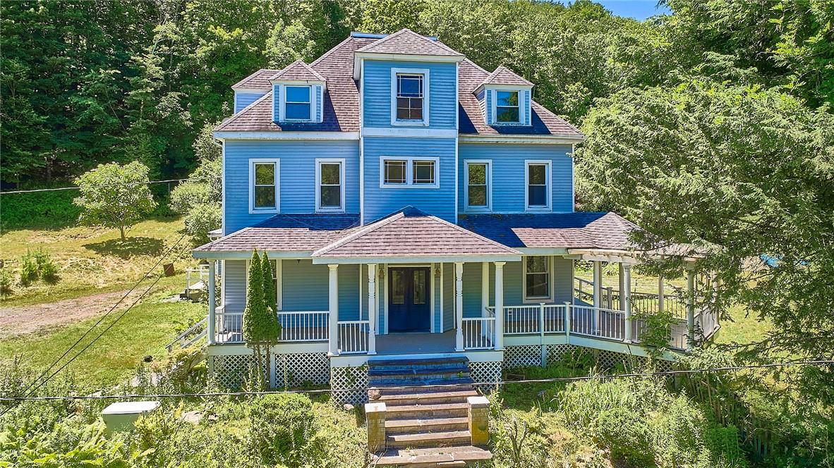 View of front of home with a porch