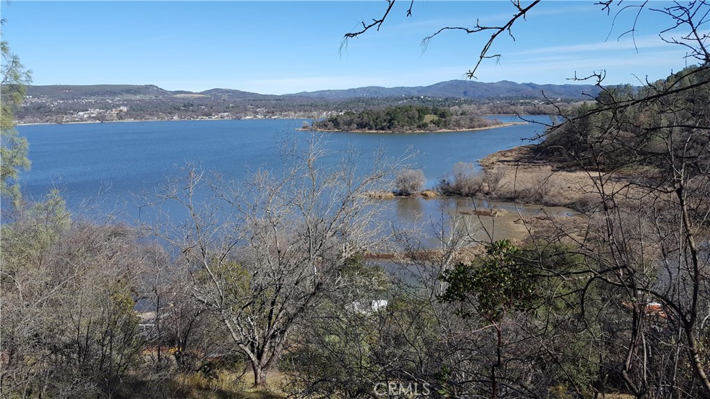 a view of lake with mountain