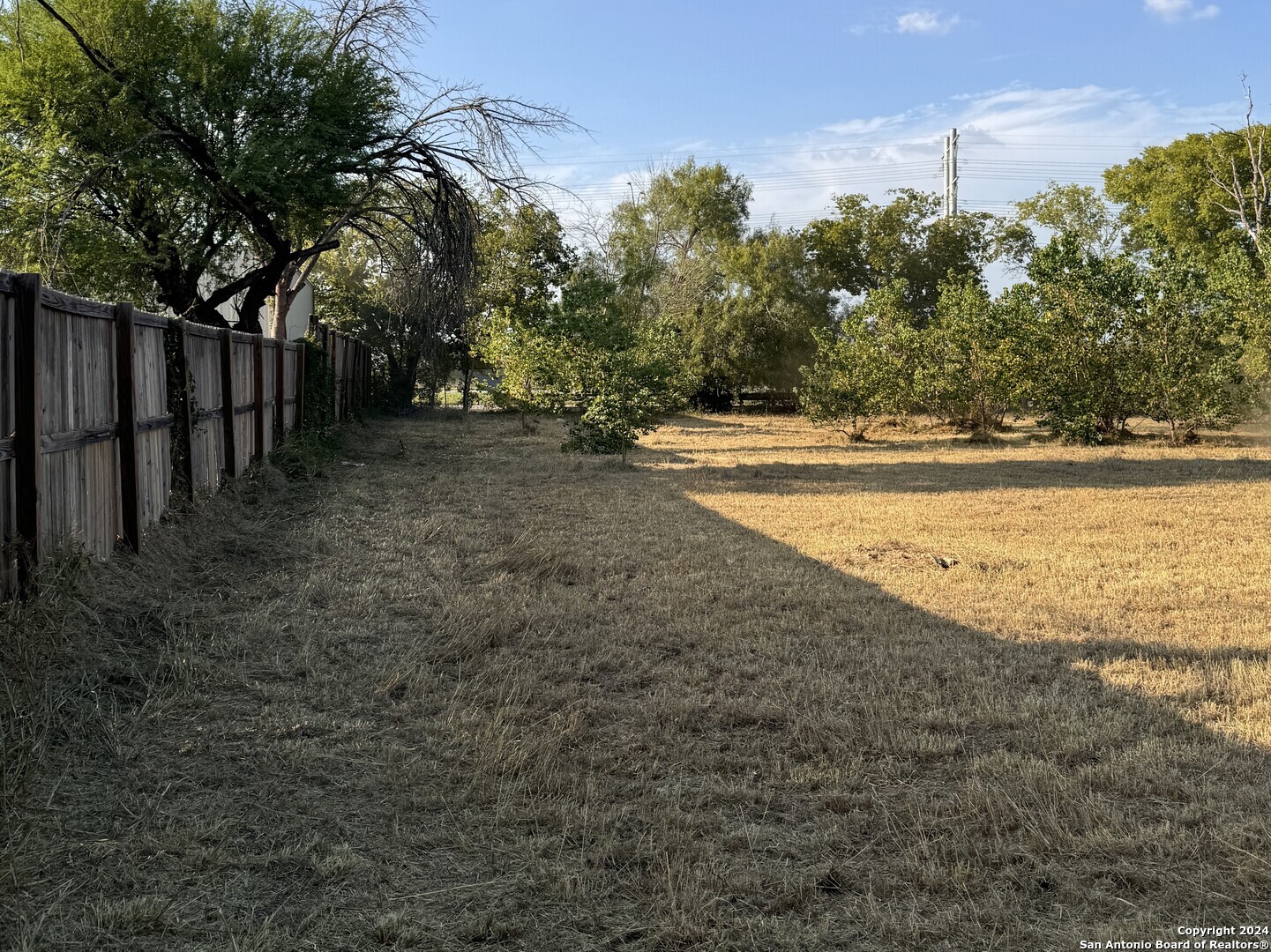 a view of an outdoor space and trees